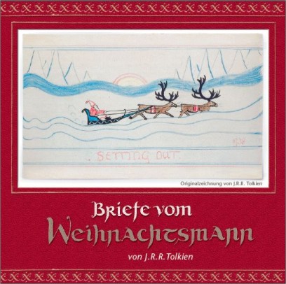 Auf dem CD-Cover sieht man den Weihnachtsmann in einem Schlitten, der von zwei Rentieren durch eine Winterlandschaft gezogen wird.