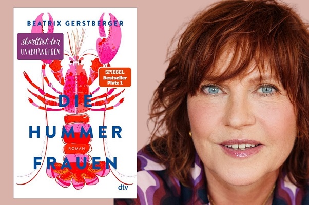 Autorenfoto Beatrix Gerstberger mit Buch «Die Hummerfrauen»